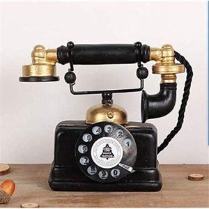 Large Creative Retro Decorative Phone Model Telephone Wall Decor, Vintage Rotary